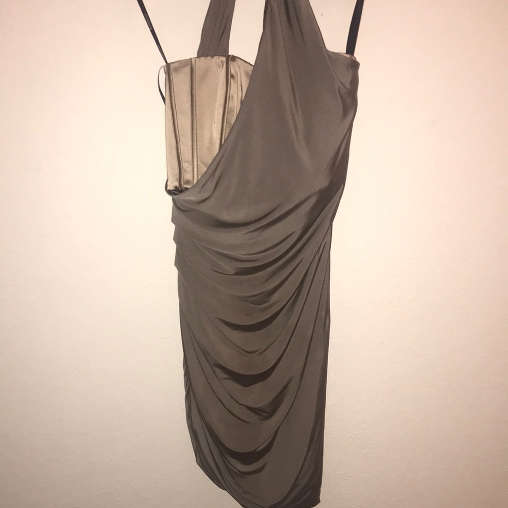 Bebe Ruched Dress-Built in Corset/bustier